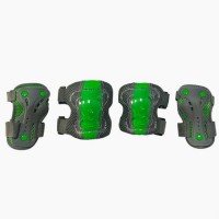 Набор защиты Tech Team Safety line 300, цвет серо-зеленый (размер L)