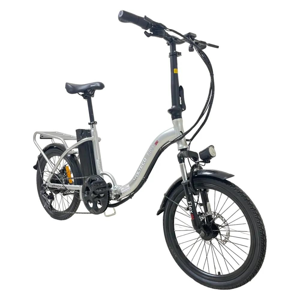 Электровелосипед Volteco FLEX серебристый 6
